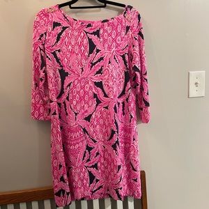 Lilly Pulitzer dress in Coco Safari Pink Pineapple